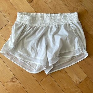 Athleta white night waited shorts